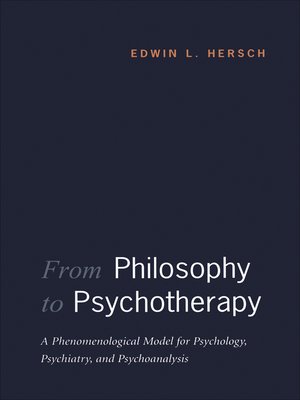 cover image of From Philosophy to Psychotherapy